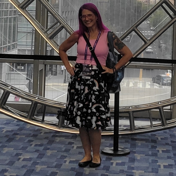 HDE, swing skirt, with unicorns, rainbows, and a ton of fun! - Picture 8 of 10